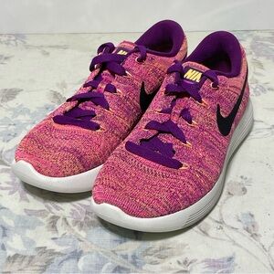 Nike Lunarepic Low Flyknit Womens Size 6 Running Shoes Purple Pink New
